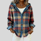 Roberta™ | Karierte Hemdjacke mit Kapuze