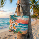 Gesteppte Strandtasche – Tropischer Geist
