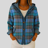 Roberta™ | Karierte Hemdjacke mit Kapuze