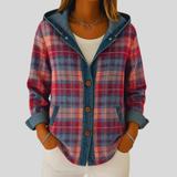 Roberta™ | Karierte Hemdjacke mit Kapuze