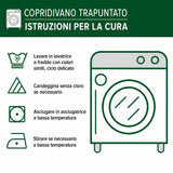 Copridivano trapuntato con motivo natalizio NCU0VT325
