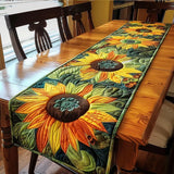 Gestepptes Tischdecke - Sonnenblumengarten