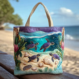 Handgefertigte Stepptasche – Geist der Lagune