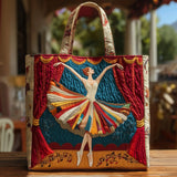 Handgefertigte Stepptasche – Elegante Ballerina