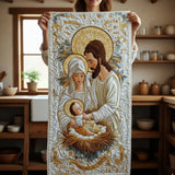 Gestepptes Tischdecke - Licht von Bethlehem