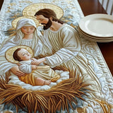 Gestepptes Tischdecke - Licht von Bethlehem