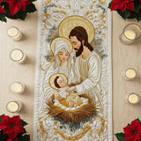 Gestepptes Tischdecke - Licht von Bethlehem