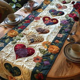 Gepolsterte Tischdecke - Herz in der Blume