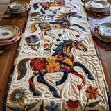Gestepptes Tischdecke - Galoppierendes Pferd