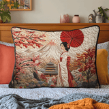 Gestepptes Kissenbezug mit japanischer Geisha NCU0DV6606