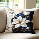 Kissenbezug mit zartem Magnolienmuster NCU0PT8708