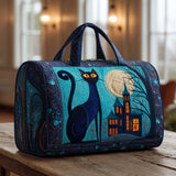 Gesteppte Reisetasche – Katzen um Mitternacht