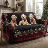 Gepolsterter Sofabezug mit Golden Retriever auf nachtblauem Hintergrund NCU0HH979