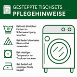 Gesteppte Tischsets – Lupinenserenade