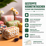 Gesteppte Kosmetiktasche mit Ahnenbaum