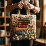 Handgefertigte Stepptasche – Blumenmotiv