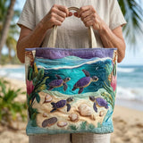 Handgefertigte Stepptasche – Geist der Lagune