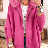 Kuscheliger Strickcardigan mit Kapuze Sanne