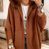Kuscheliger Strickcardigan mit Kapuze Sanne