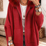 Kuscheliger Strickcardigan mit Kapuze Sanne