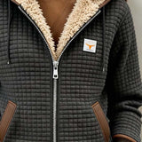 Camilla™ | Gepolsterte Jacke mit Kapuze gefüttert mit Sherpa